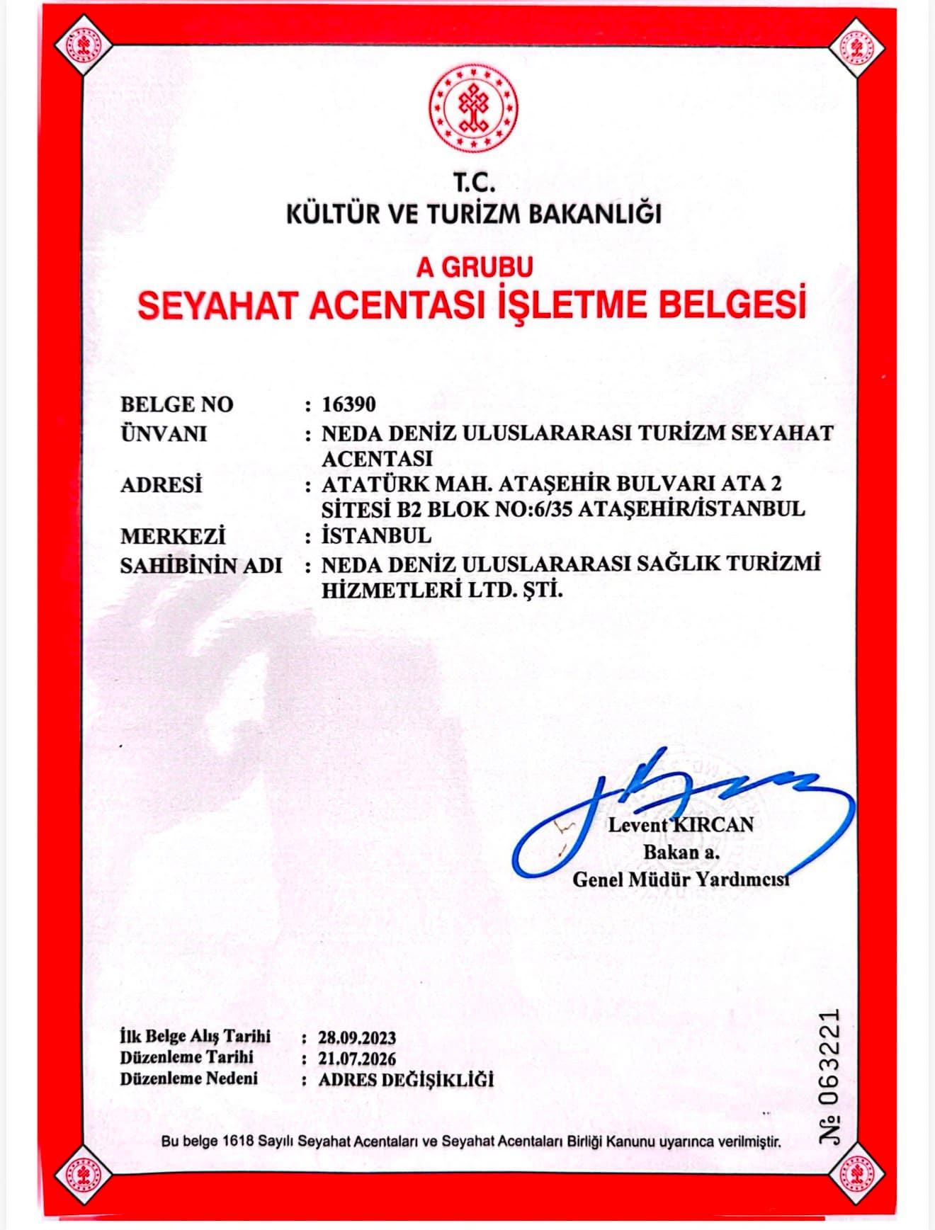 Top Surgery Care authorization certificate 2